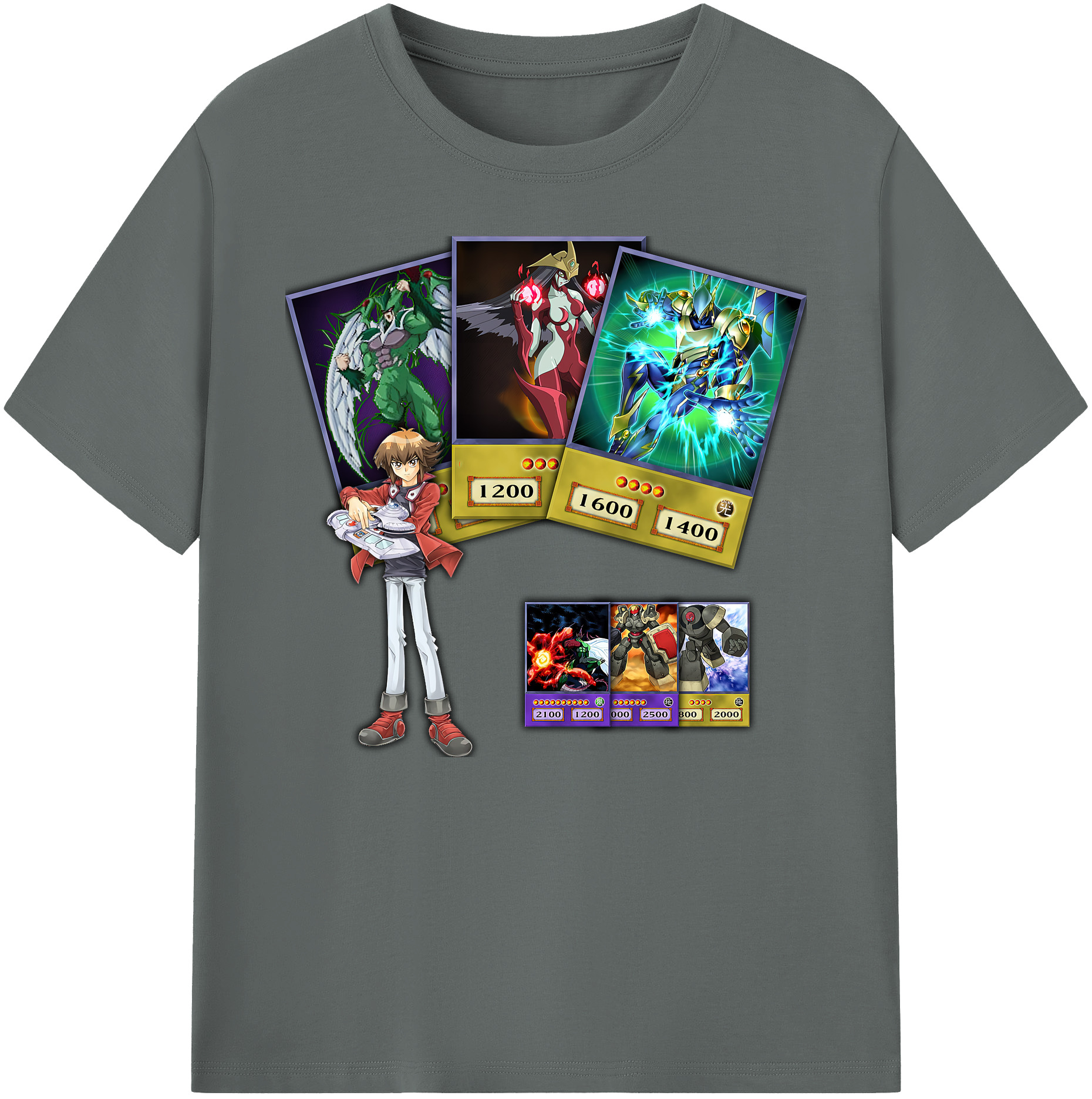 （画像用） 遊☆戯☆王 Yu-Gi-Oh! 綿100％ メンズ半袖Tシャツ｜肌触りやわらか＆通気性
